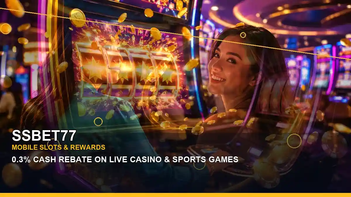 Luxury online slots visual with an adult casino host